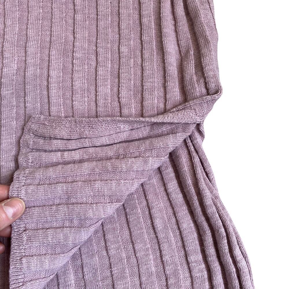 Free People Beach Sz L Veda Ribbed Knit Two Piece Skirt Set Dusty Mauve Pink - Picture 7 of 16